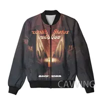CAVVING 3D Printed Status Quo Band Zipper Bomber Jackets Men Overcoat Mens Coat Zip Up Jackets for Women/Men  H02 1