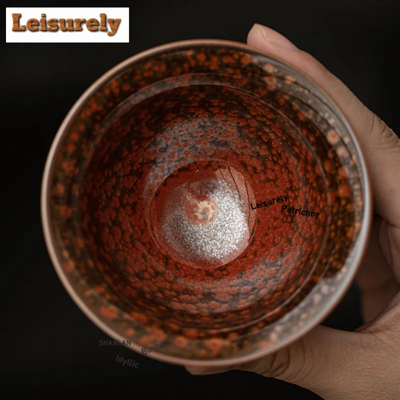 100ml Kiln Fambe Teacup Ancient Tea Bowl Mug Tea-tasting Personal Cup Chazhan Master Cups Household Tea Services Supplies Craft
