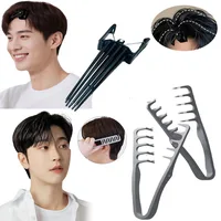 Ensemble d'outils de coiffure bouclés pour hommes et femmes, peigne à Texture moelleuse et racine de cheveux, Clip moelleux, bouclage naturel, accessoires de barbier sans trace 2