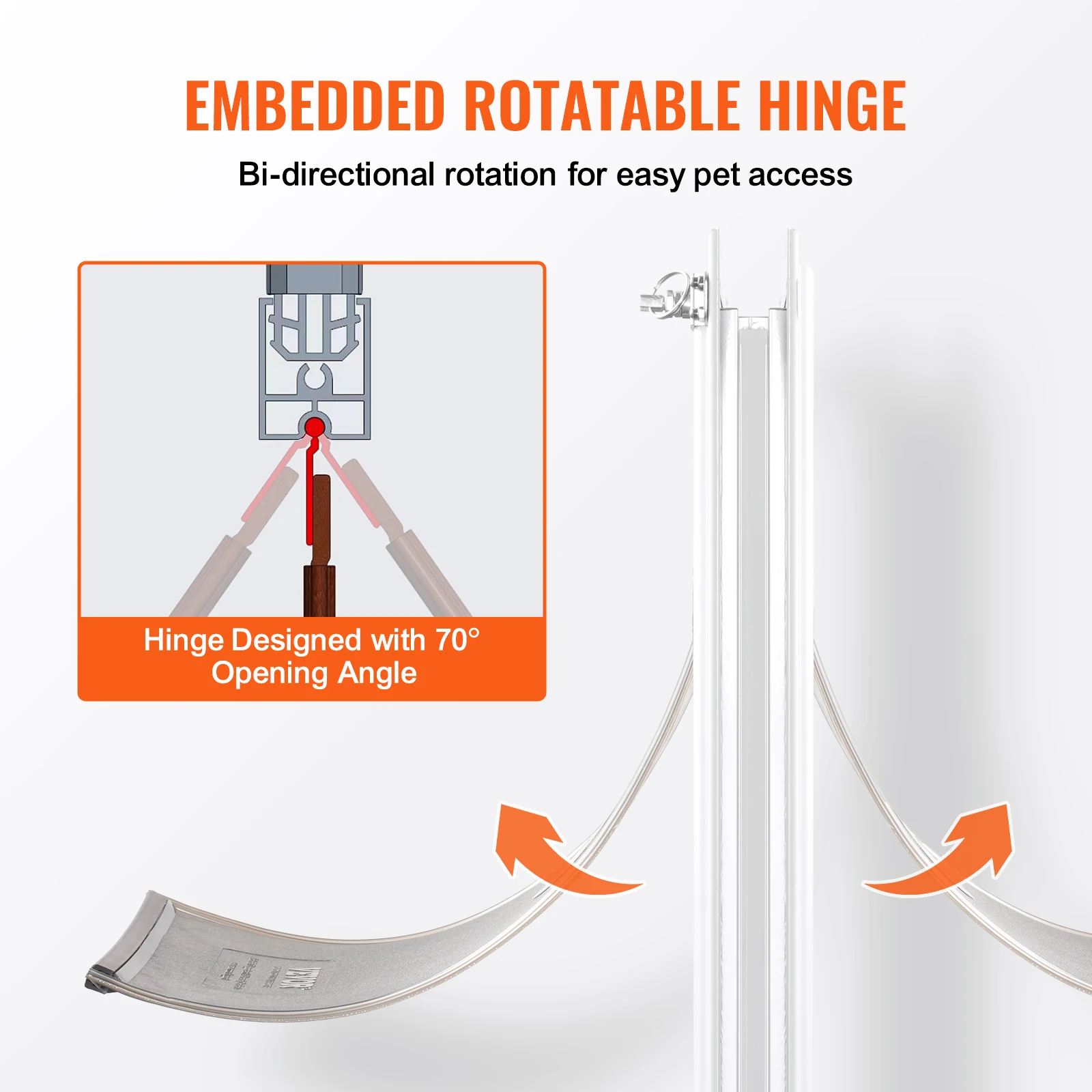 Aluminum Pet Door with Lock and Flap System for Dogs