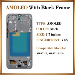 Enhanced AMOLED Display Touch Screen Digitizer Replacement (AMOLED With Frame)