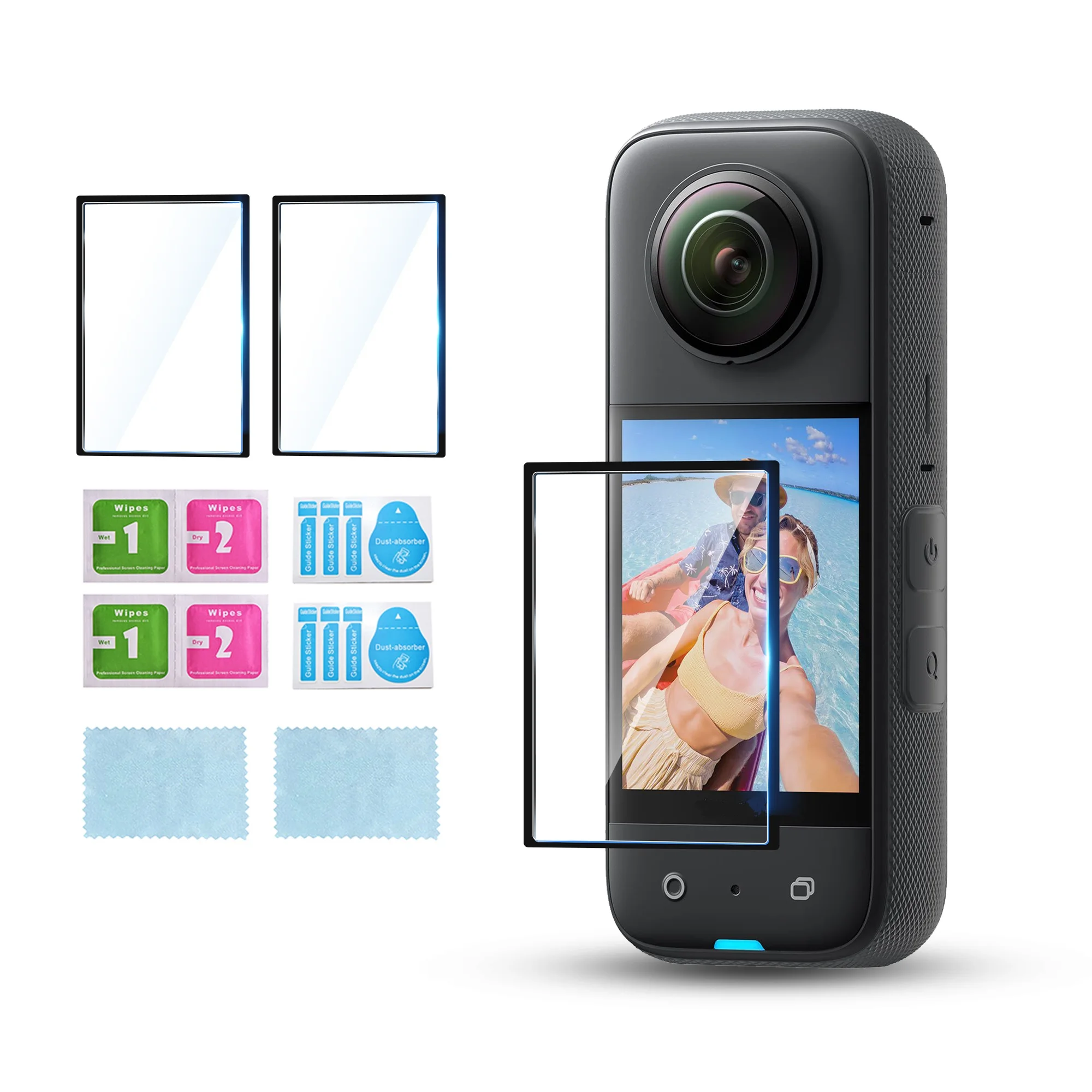 Protection D'Objectif Pour Insta360 GO 3 – Verre Trempé Anti-Rayures, Antibuée, Étanche