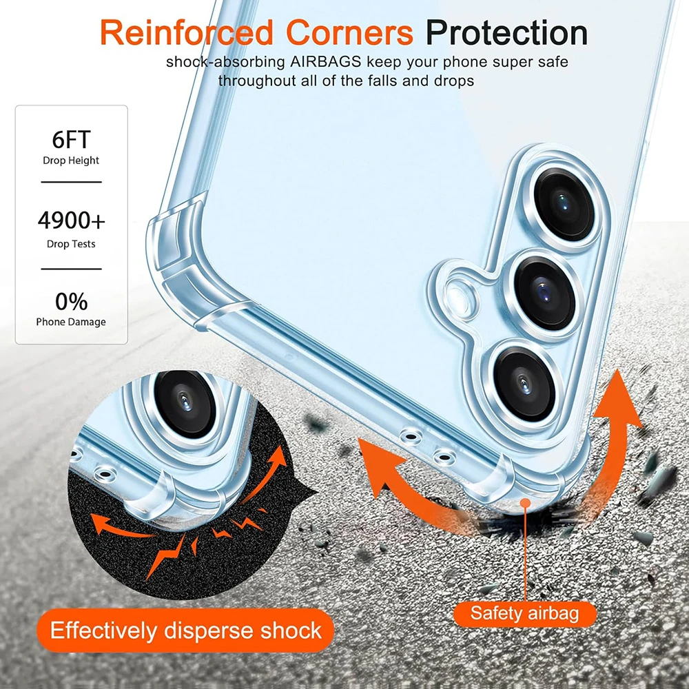 Ultra-Thin Shockproof Silicone Soft Case - Clear Cover Shell