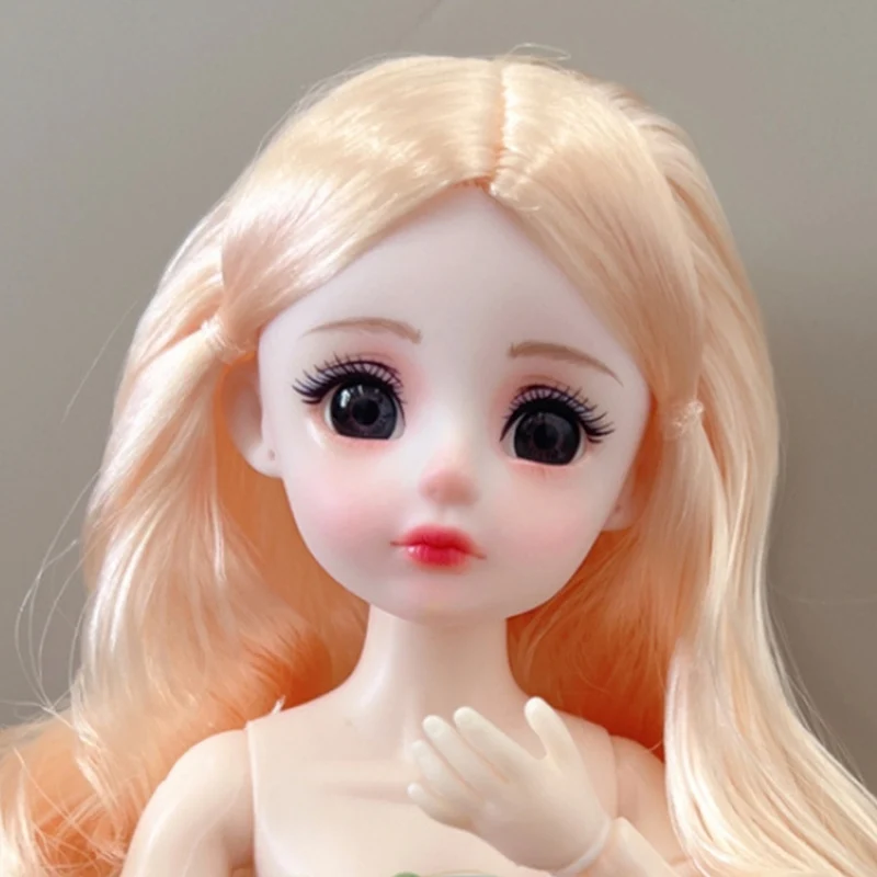 1 pieces Head for 30cm Girl Doll 1/6 Bjd Princess  Accessories Children Dress Up Toy Diy Only Head 2