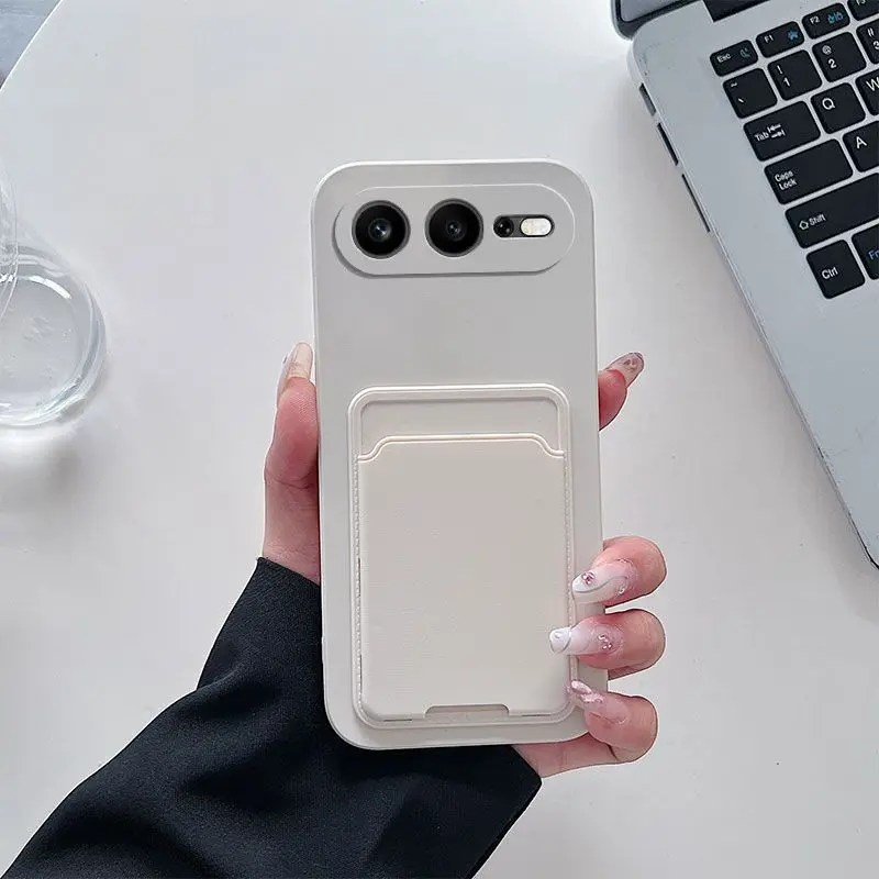 Candy Color Wallet Card Holder Phone Case