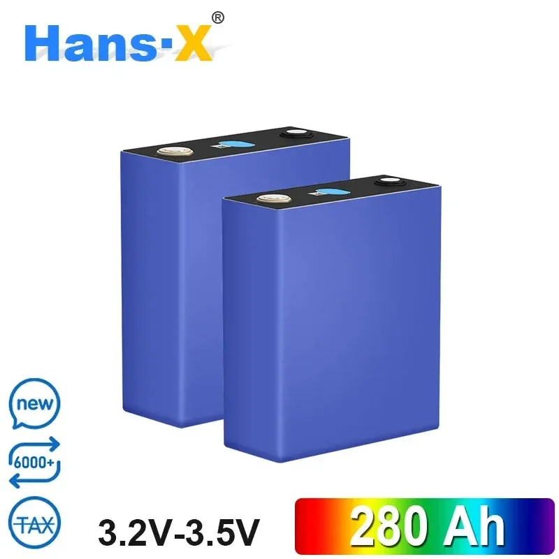 

3.2V 280AH lifepo4 Battery Cells Rechargeable Battery Pack for Solar Li-Ion High Current Rechargeable Power Cell