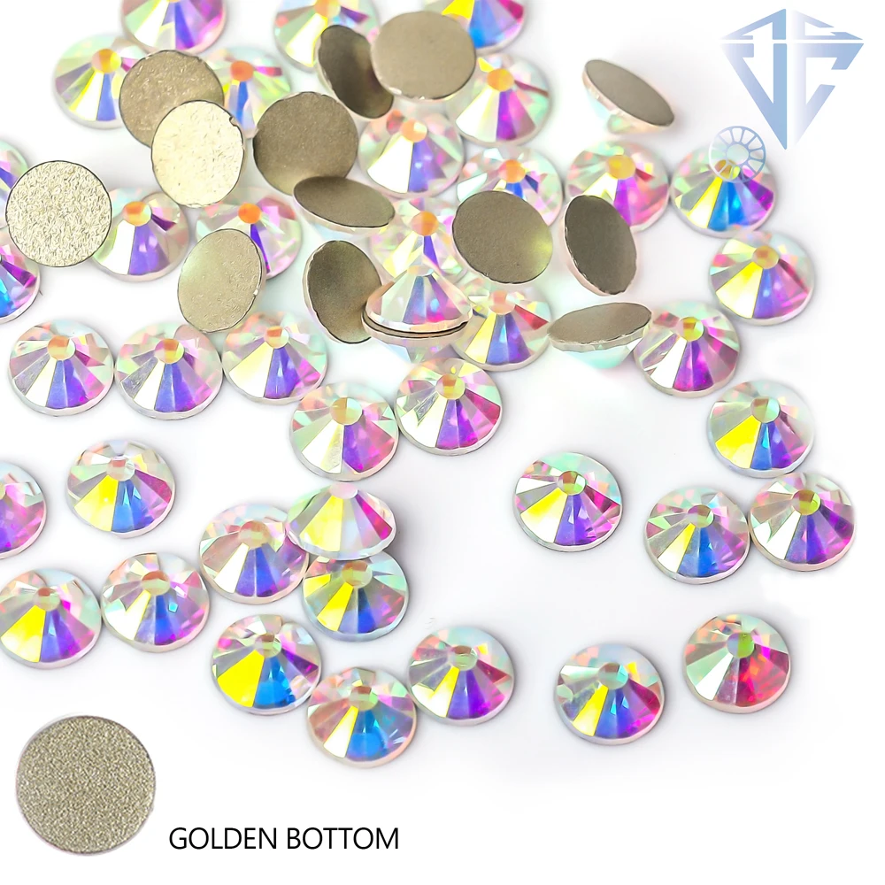 Description Picture 3 of itemSuper Glitter Crystal AB Rhinestones SS3-SS50 Non Hot Fix FlatBack Strass Fabric Garment Nail Art Rhinestones Decorations F0175