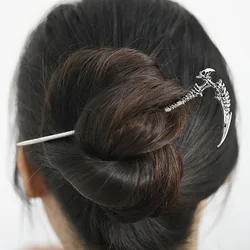 Nordic Retro Skull Scythe Hairpin - Women's Hair Accessory & Jewelry Clip (1PC silver)