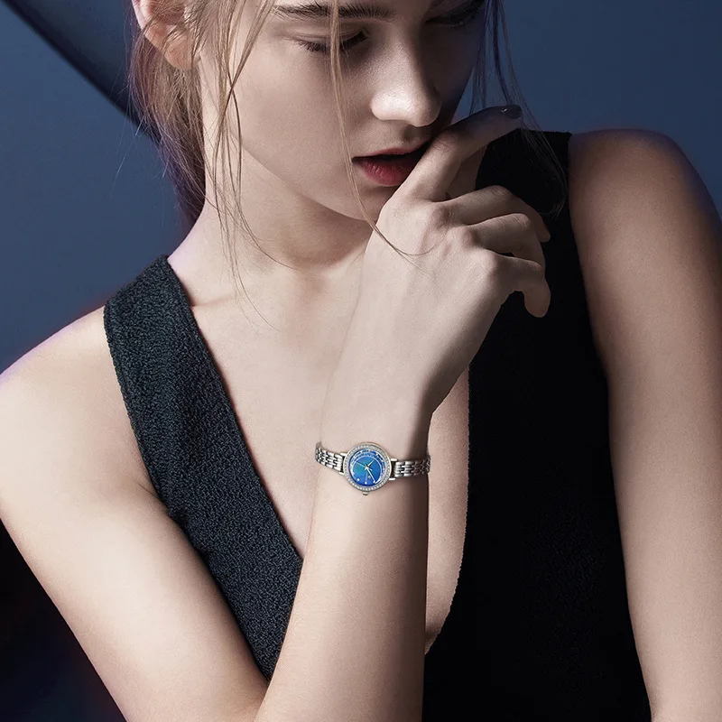 MARK FAIRWH Watch Star Moon Light Luxury Diamond Set Quartz Watch for Women
