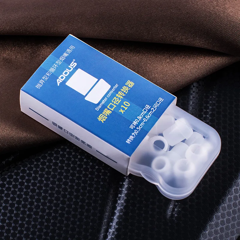 10Pcs Filter Smoking Holder Adapter for Thin Cigarette Ladies Slim Cigarette Holder Converter Reduce Tar Cleaning