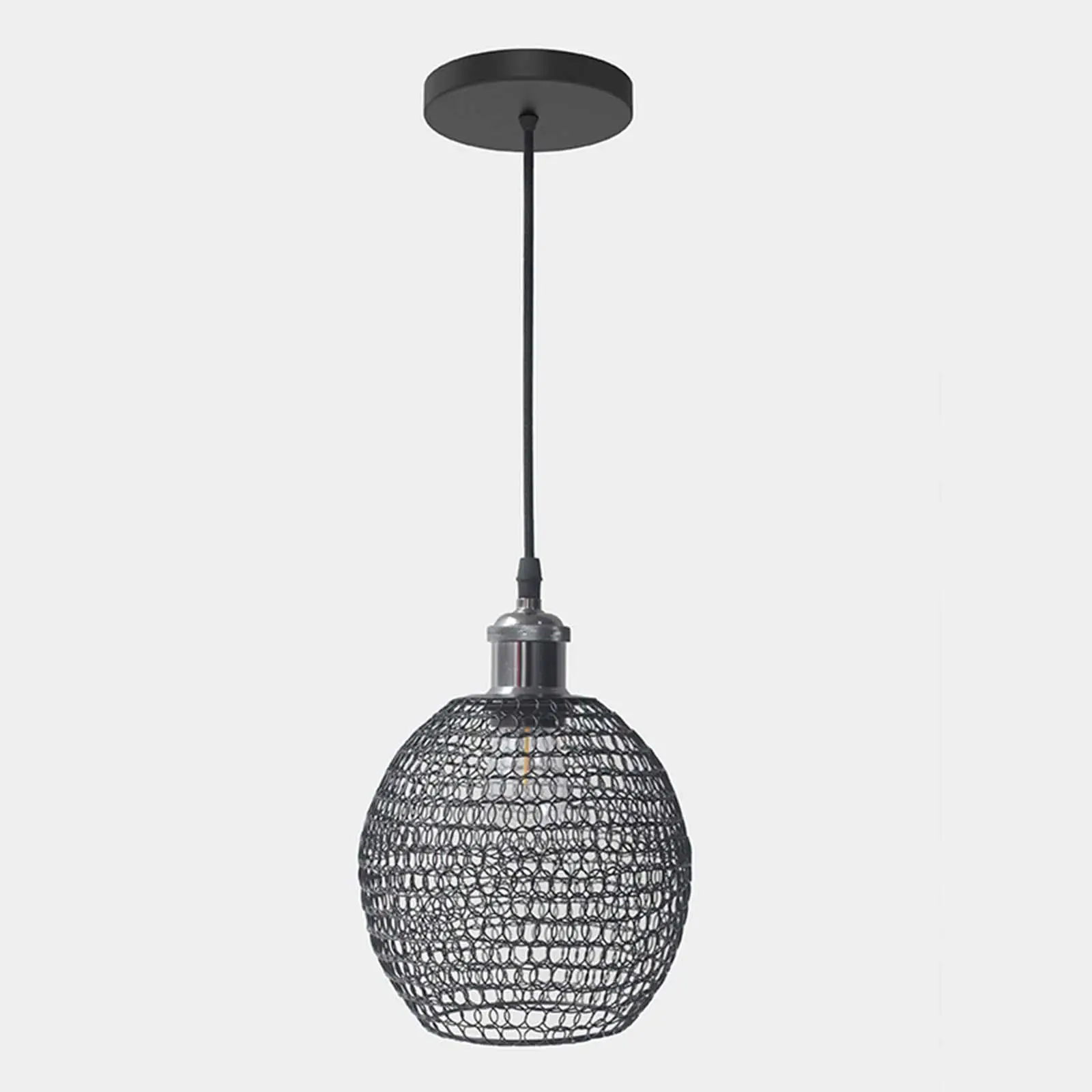 Mesh Lamp Shade Decoration Lighting Fixtures Lamp Guard Pendant Light Cage for Hotel Kitchen Bedroom Coffee Shop Dining Room