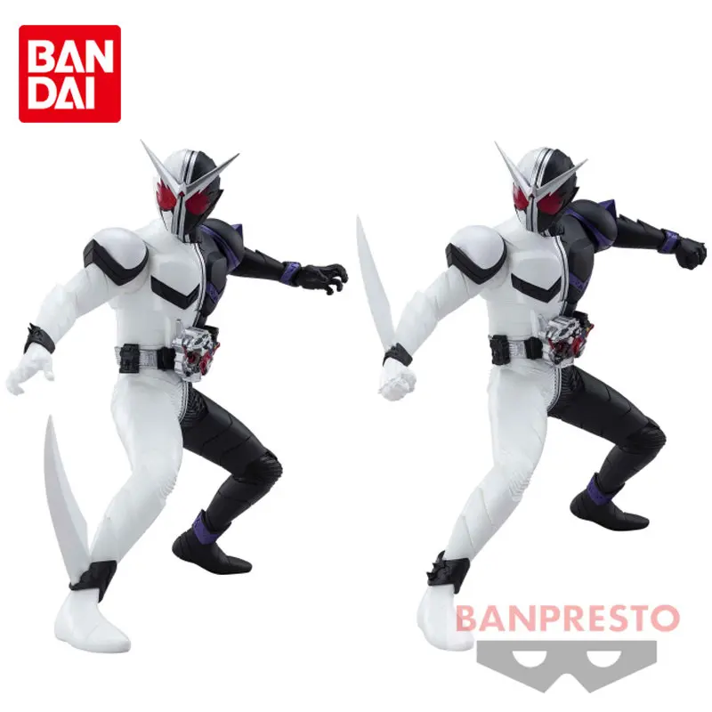 

15Cm Bandai Original BANPRESTO Kamen Rider W Heroic Statue Kamen Rider W Fang Joker Anime Action Figures Toys for Boys Gifts