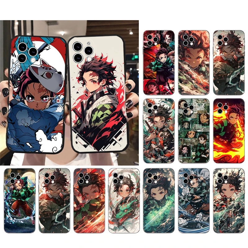 

Tanjiro Kamado Demon Slayer Phone Case For iphone 15 14 Pro Max 13 12 11 Pro Max XSMax XR 12 13 mini 14 Plus Shell