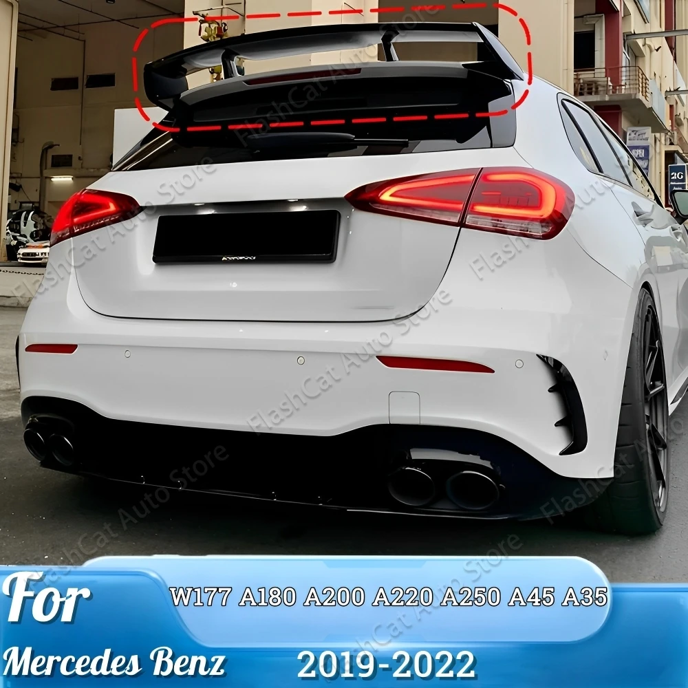 

Задний спойлер на крыло, крышу для Mercedes Benz A Class W177 A180 A200 A220 A250 A260 A35 A45 AMG Hatchback 2019-2022