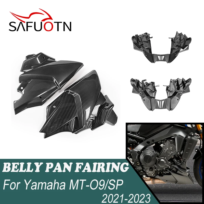 TAZGANTAX Motorcycle Bellypan Lower Engine Fairing Cover Engine Spoiler Body Frame Kit Compatible With Ya-maha MT-09 MT09 MT 09 SP 2021 2022 2023 Belly Pan Under Cover (Matte Black), Fairing Kits - Canada - View #14