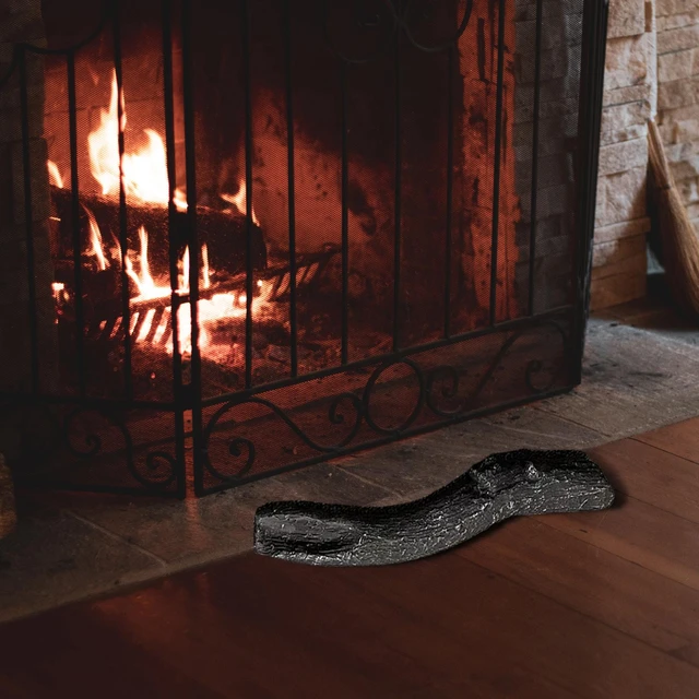 Ceramic Wood Logs Simulation Faux Carbon Flame Fireplace Logs - AliExpress