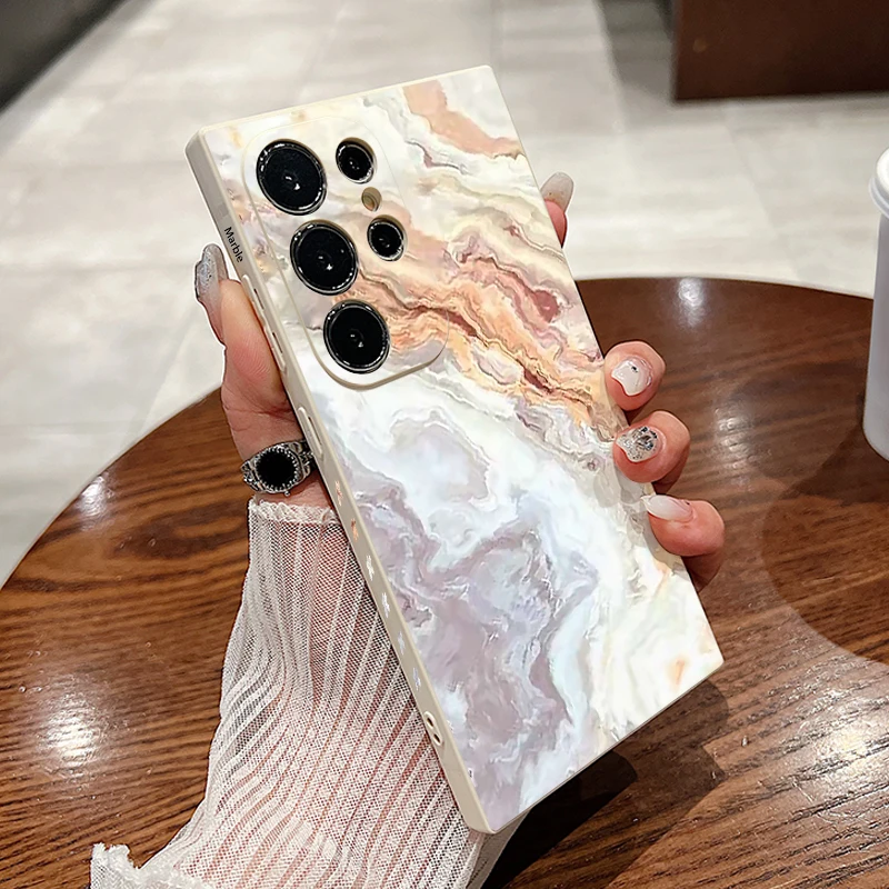Elegant Sandstone Marble TPU Phone Case Cover
