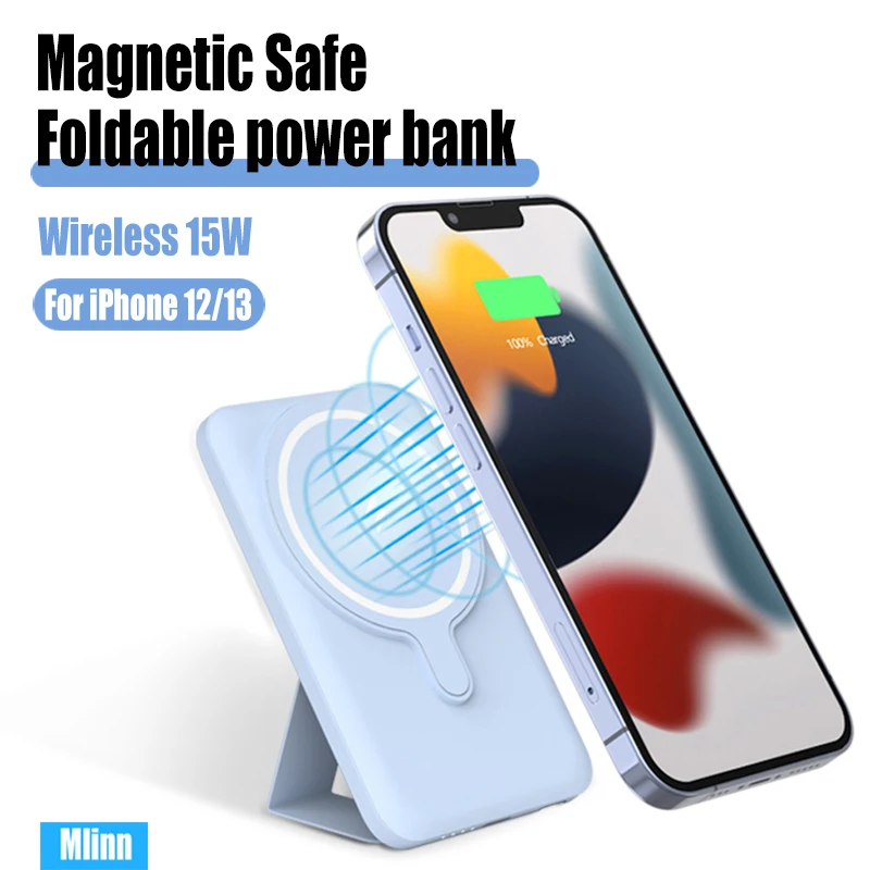 10000mAh Magnetic Wireless Power Bank PD 22.5W Qi 15W Wireless Fast Charger Portable External Battery for Magsafe iPhone 13 12 1