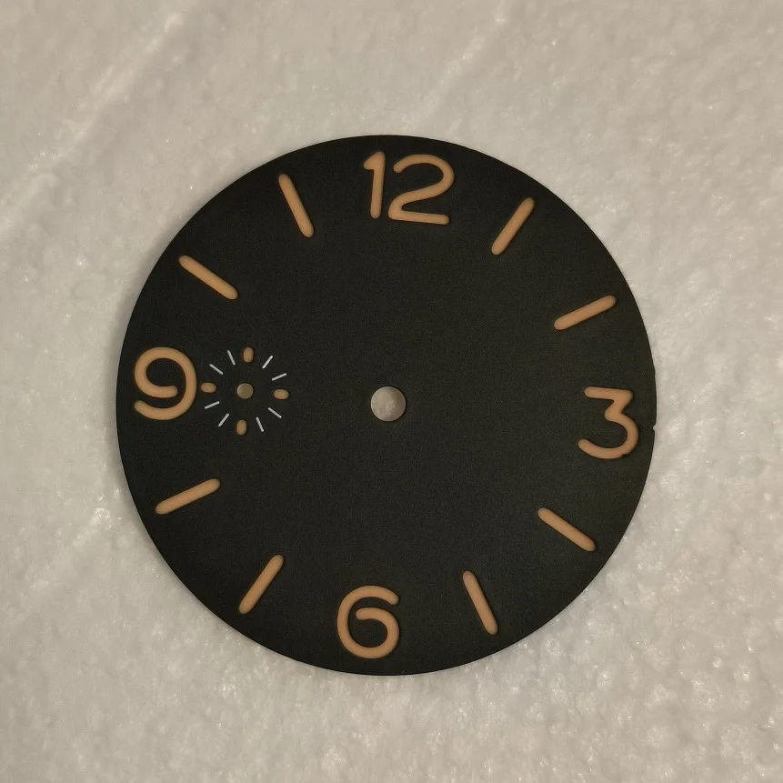 

No logo sterility black Watch dial Watch accessories diameter 39mm sandwich dial Thickness 0.8mm Suitable for 6497 3600 movement