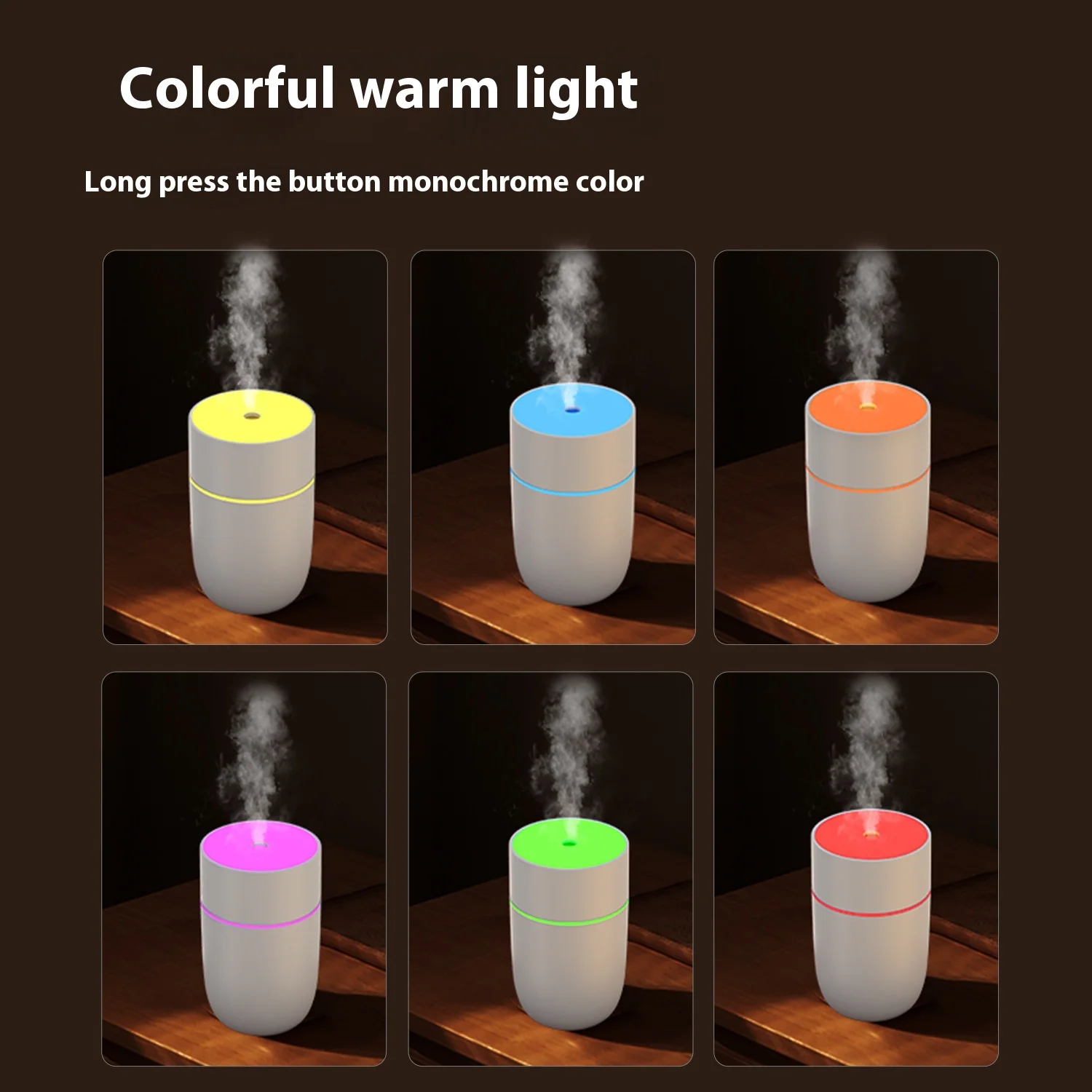 New Mini Car Humidifier Colorful Car Decoration Aromatherapy Atomizer Household Humidifier Suitable for All Kinds of Cars