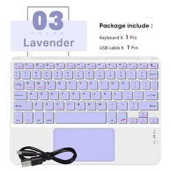 Mini Touch Bluetooth Wireless Keyboard with Built - in Mouse - Japanese (Purple - no mouse)