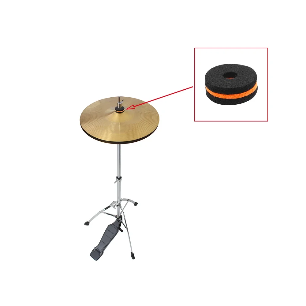 10 Pcs Cymbals Felt Pad Percussion Instrument Accessories Music Parts Drum Slices Felt Pad Protection Set Replacement Tools,drum percussion accessories,drum accessories