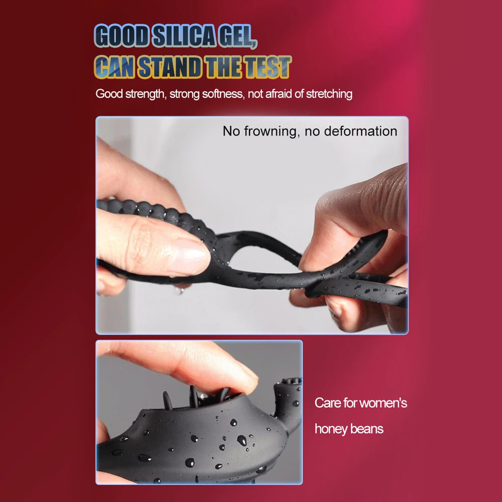 Vibrating Couple Rings And Clitoral Stimulator Remote Control_voghion.com