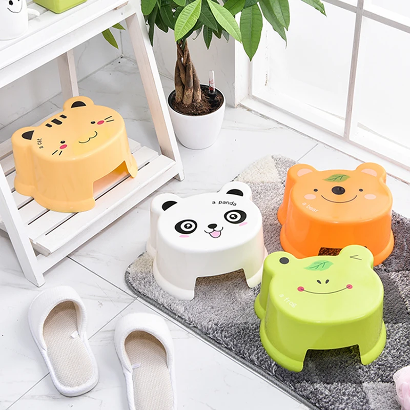 Cartoon Living Room Plastic Stool for Bathroom