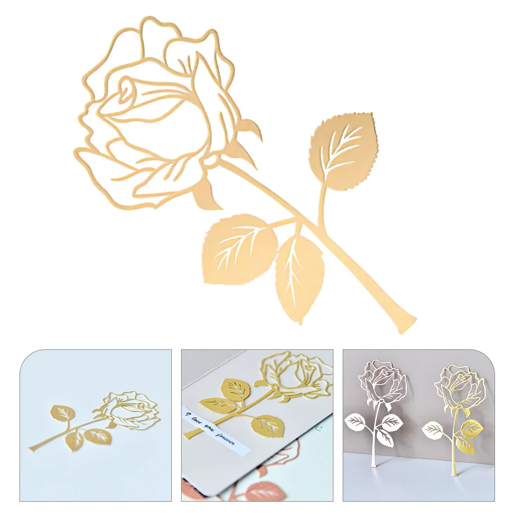 

Rose Metal Bookmark Students Birthday Gift Bookmarks for Vintage Creative Children Flower Christmas Sto