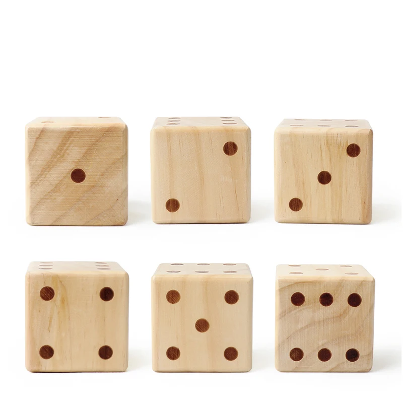 Giant Wooden Dice Lightweight Role-playing Dice Suitable For Outdoor And Indoor Beach Adults 5