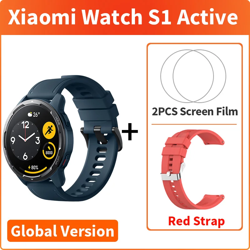 Xiaomi Watch S1 Active Global Version Smart Watch GPS Blood Oxygen 1.43" AMOLED Display Bluetooth 5.2 Phone Calls Mi SmartWatch 