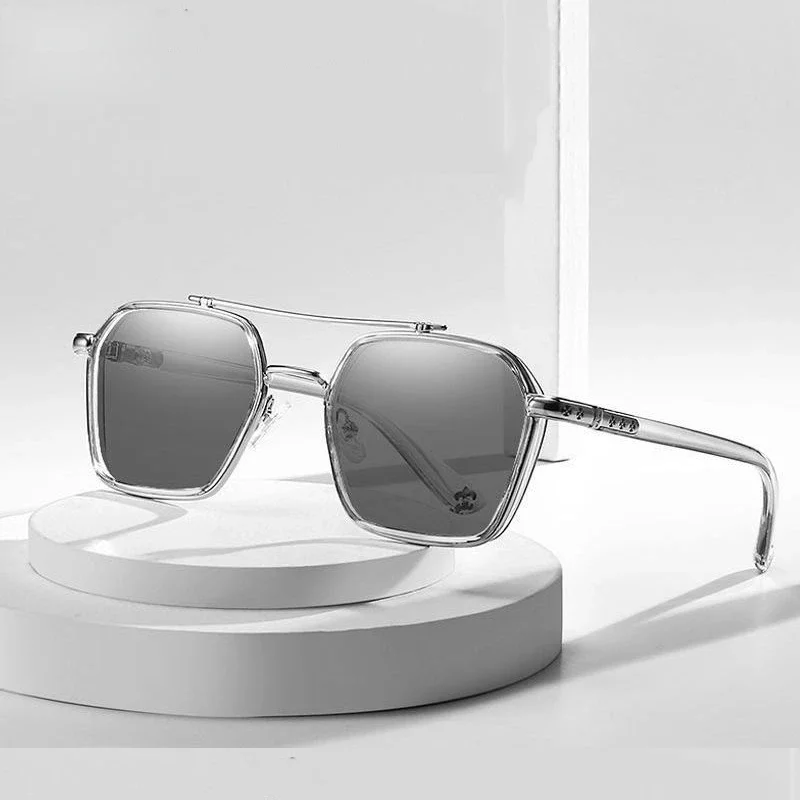 Night Vision Glasses Polarized Sunglasses Steampunk Sunglasses Clip On Sunglasses Sunglasses Clips Semi Rimless Sunglasses Sports Sunglasses Glass Frames Intelligent Photochromic Sunglasses For Men Professional Day Night Driver UV400 Retro Luxury Design