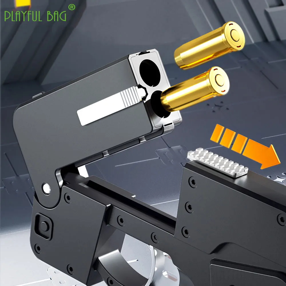 Phone 15 15Pro 15Pro Max Folding Mobile Phone Soft Bullet Launcher Mini Portable Toy Gun Model Adult Games Toy M4 AR15 AK ZG282 4