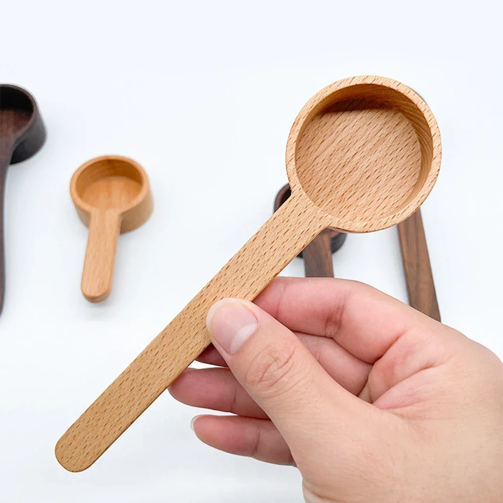 Wooden Coffee Scoops Measuring Spoon Scoop Coffee Beans Bar Kitchen Home  Baking Tool Measuring Cup Measuring Tools For Kitchen - AliExpress