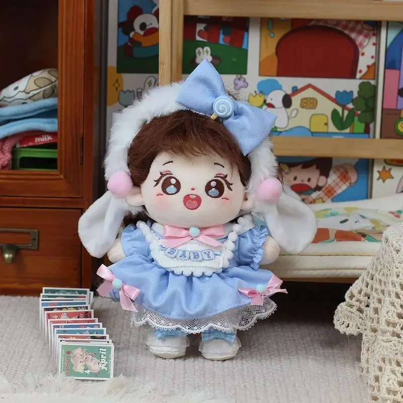 Doll Clothes For 20cm Idol Doll Outfit Accessories Kawaii Cartoon Pattern Skirt 5 Piece Set For Super Star Dolls Toys Kids Gift 3