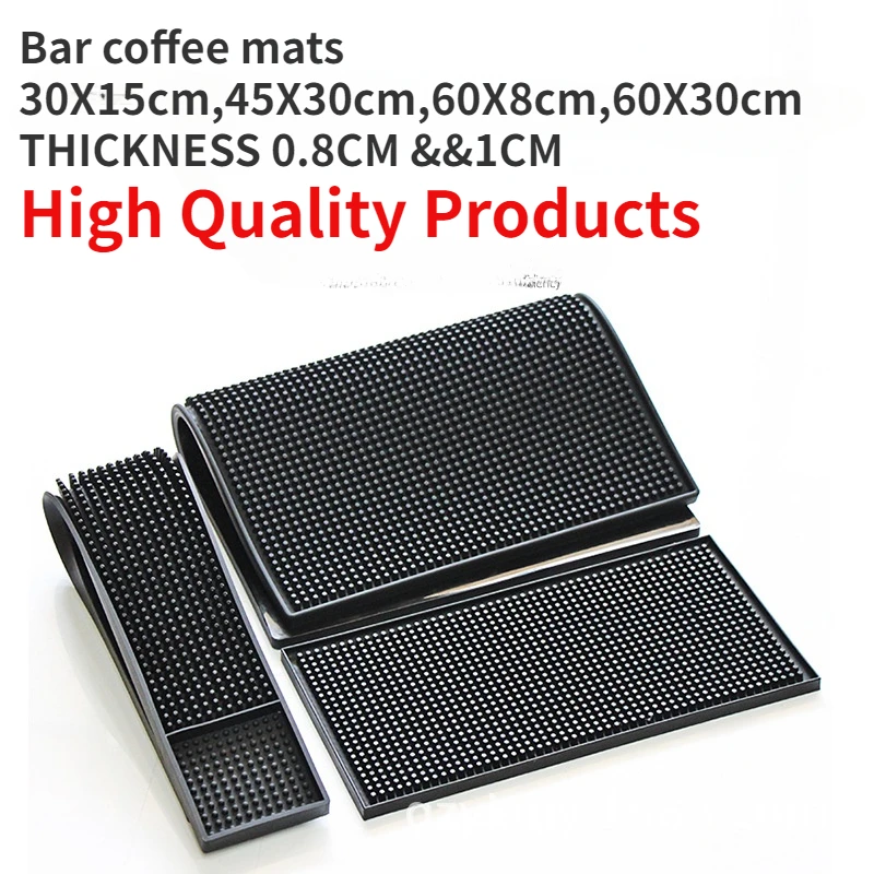 Thickness 0.8/1 Bar Mat Coffee Maker Countertop Spill Mats Bar Service Mat Dish Glass Drying for Barista Cocktail Bartender bar mats