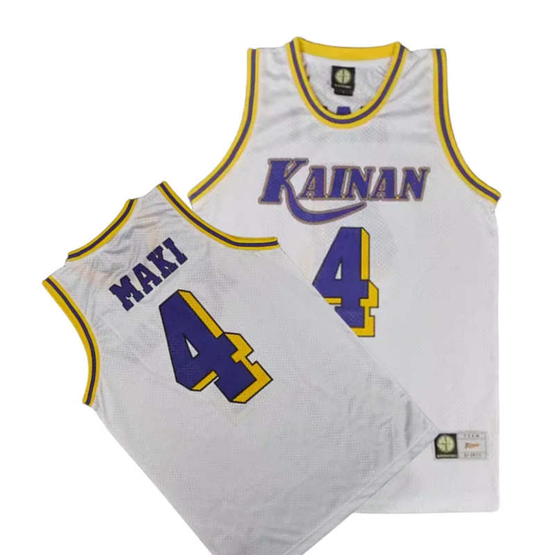 Anime Kainan #10 Nobunga Kiyota Basketball Shirt Soichiro Jin #6 Yoshinori Miyamasu #15 Shinichi Maki Basketball Jersey