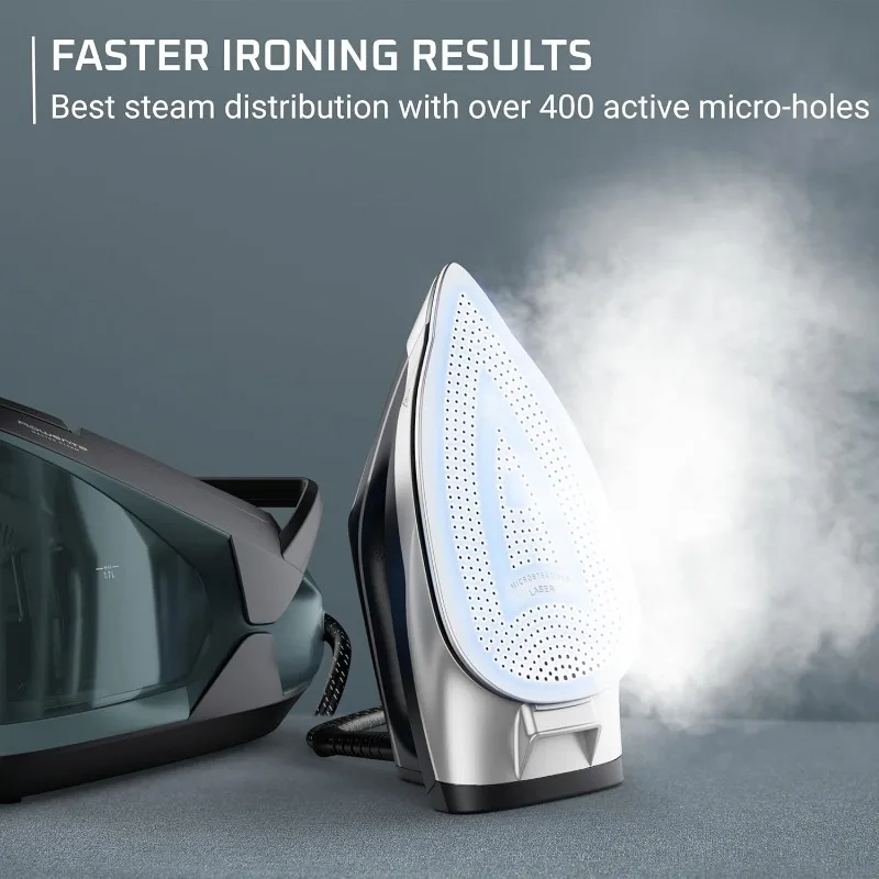 Rowenta, Iron, Pro Master Steam, Steamer for clothes, High Pressure Professional Steam Station, Stainless Steel Soleplate 57 oz 3
