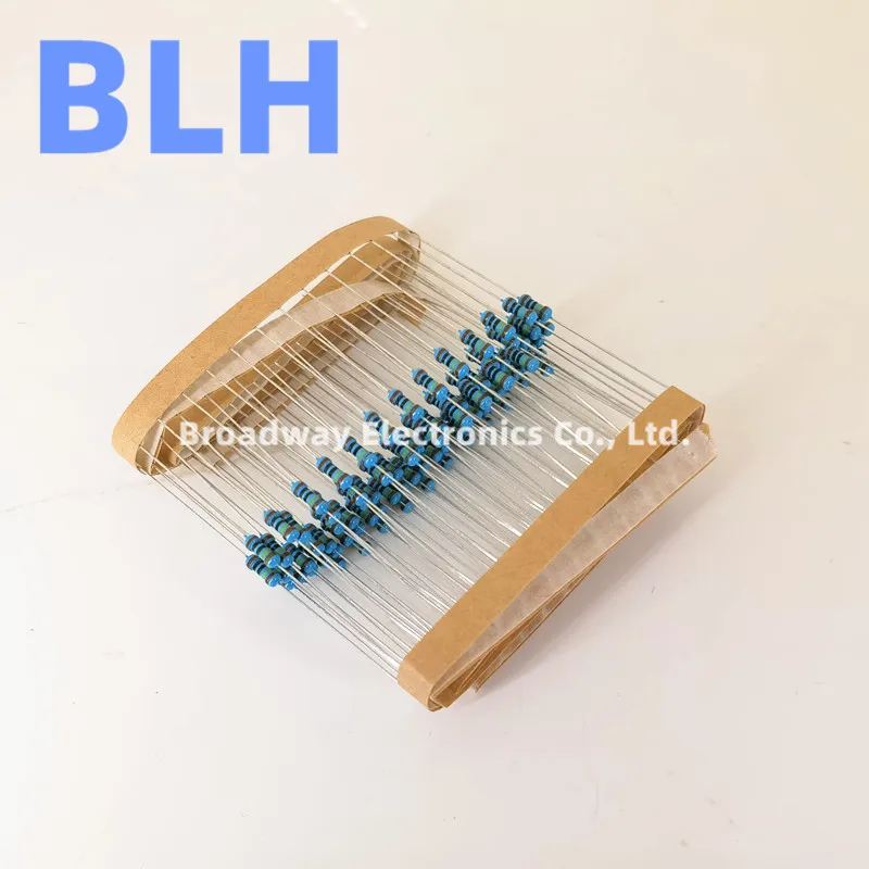 Metal Film Resistors 100PCS 1/4W 1% Metal Film Resistor 0.25W 15K-91K ohm