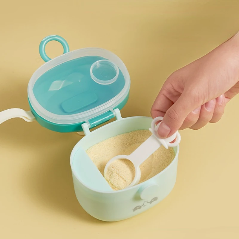 Portable Baby Food Storage Box Cartoon Infant Milk Powder Box Essential Cereal Toddler Snack Container Baby Food Accessories