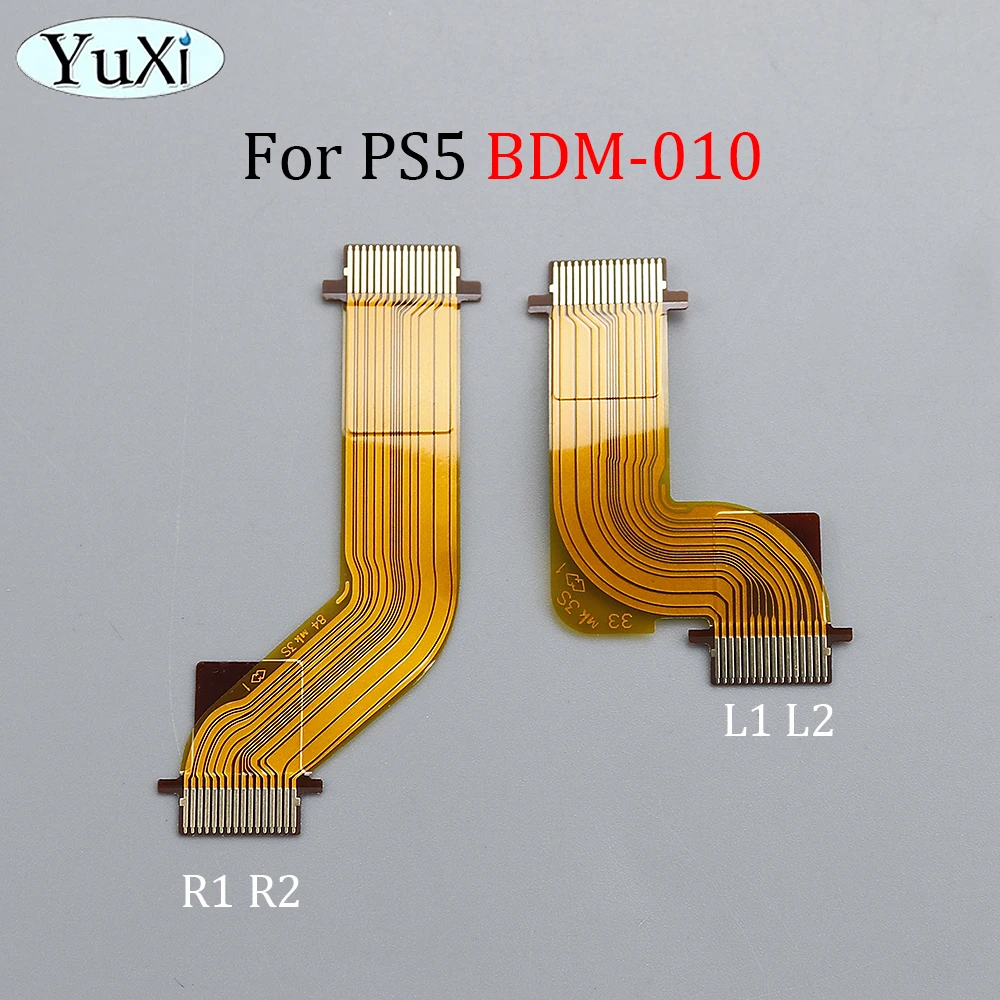 2 Pz Per PS5 R1 R2 L1 L2 Motor Connect Flex Ribbon Cable Sinistra Destra Maniglia Trigger Button Board Cavi BDM-030 020 010 Gamepad - Foto 8