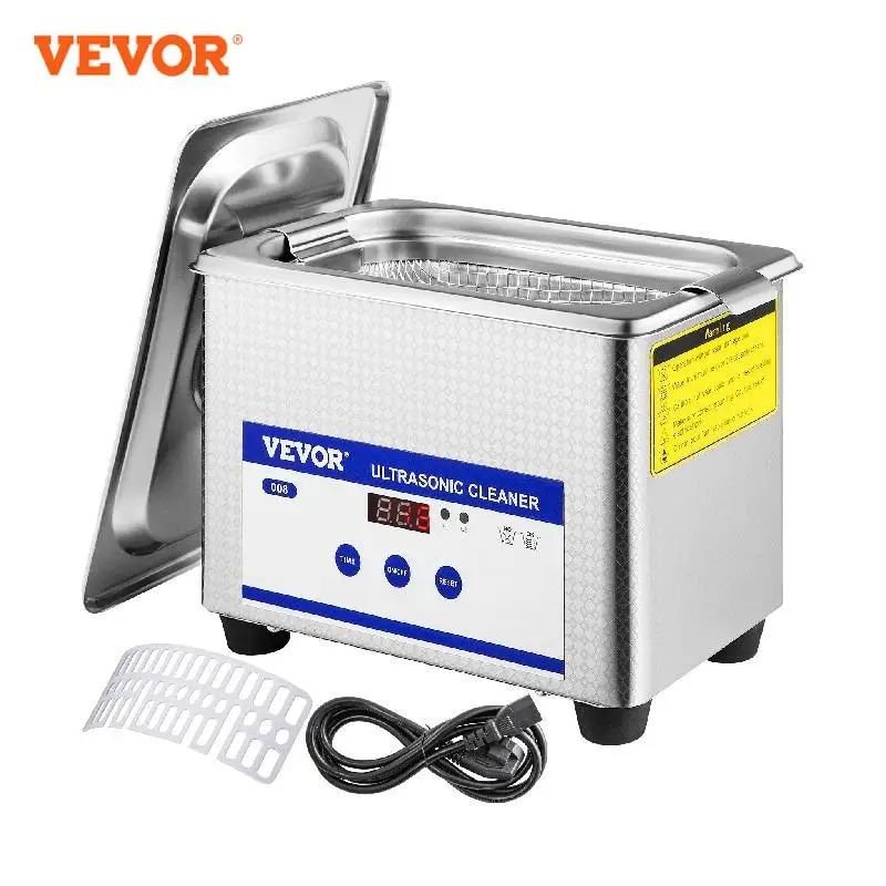 Vevor 800Ml Pulitore Ad Ultrasuoni Lavatrice Portatile 35W Mini Lavastoviglie Lavapiatti Bagno Ad Ultrasuoni Sonic Per Elettrodomestico