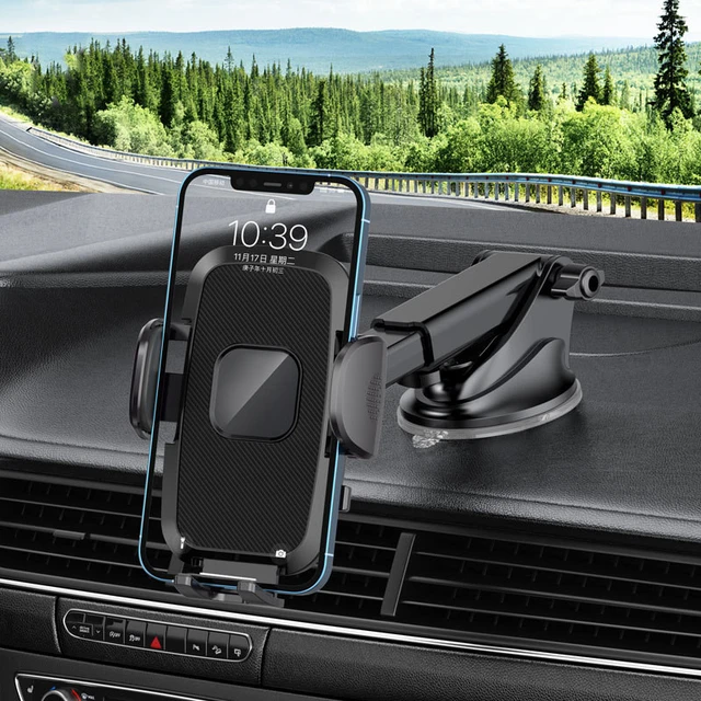 Soporte de teléfono móvil con ventosa para coche, soporte de montaje de GPS  para iPhone 13, 12 Pro, Xiaomi, Samsung, telescopio - AliExpress