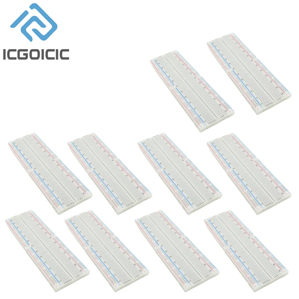 Breadboard 1-10PCS 830 Point PCB Bread Board MB-102 Prototype PCB Solderless Breadboard Protoboard Circuit DIY Kit