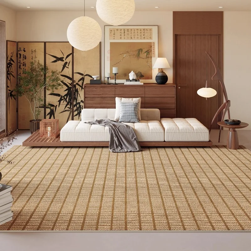 Carpet for Living Room Japanese Style Wabi-sabi Style Large Area Bedroom Rugs Creative Light Luxury Home Decoration Sofa Mats 러그