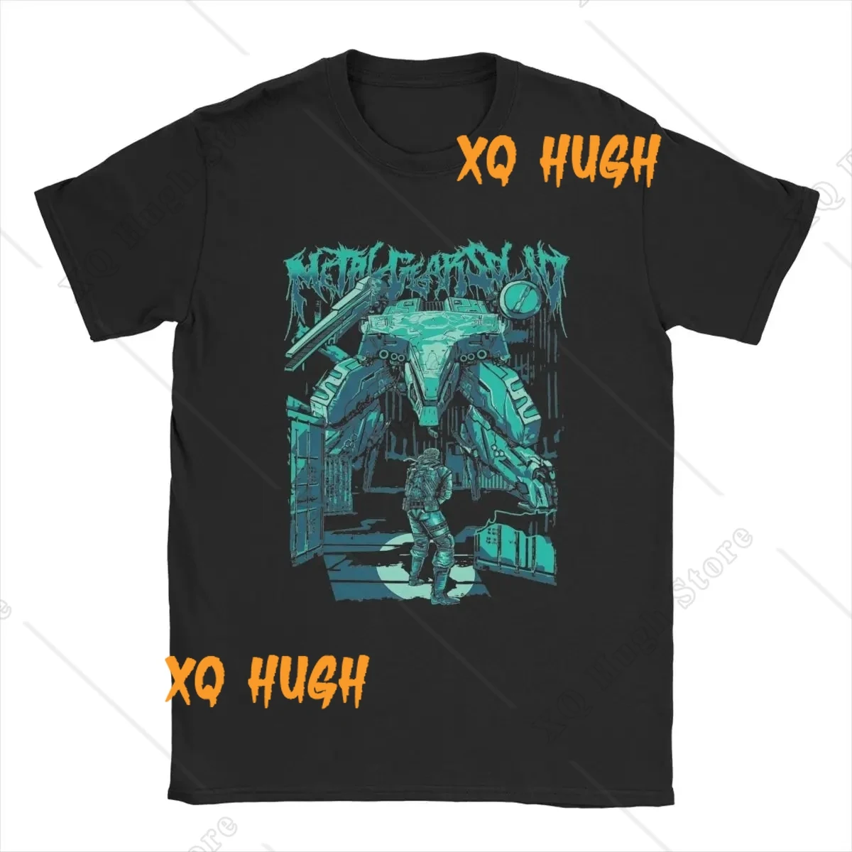 Men's Metal Gear Solid Graphic T-Shirt - Round Collar Cotton Short Sleeve Tee