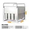 40Pieces /Batch Commercial Freezer Mould Ice Pop Mold Popsicle Durable Stainless Steel Ice-cream Mould 3