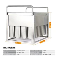 Commercial Ice Cream Mold Popsicle Stainless Steel Molds 40Pieces /Batch Industrial Stick Holder DIY Ice Pop Tools 2