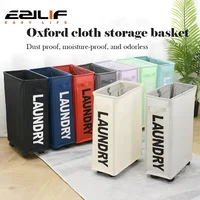 Household Wheeled Storage Basket, Fabric Folding Storage, Laundry Basket, Oxford Fabric Yoga Mat Storage Box 1