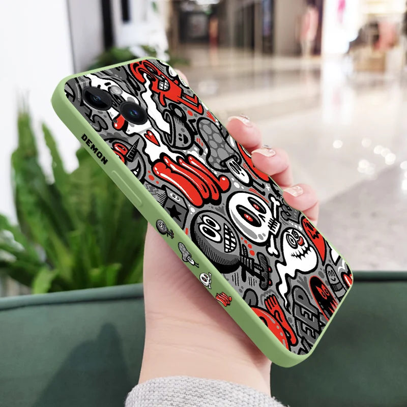 Ghost Skull Silicone Phone Case Cover